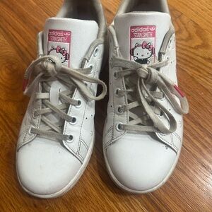 Adidas Kids' White and Pink Hello Kitty Sneakers